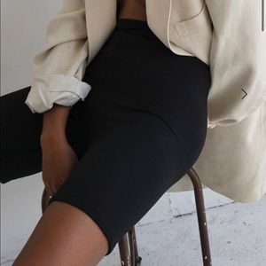 NWT REONA Black Bike Shorts